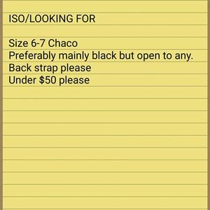 ISO CHACOS DO NOT BUY THIS