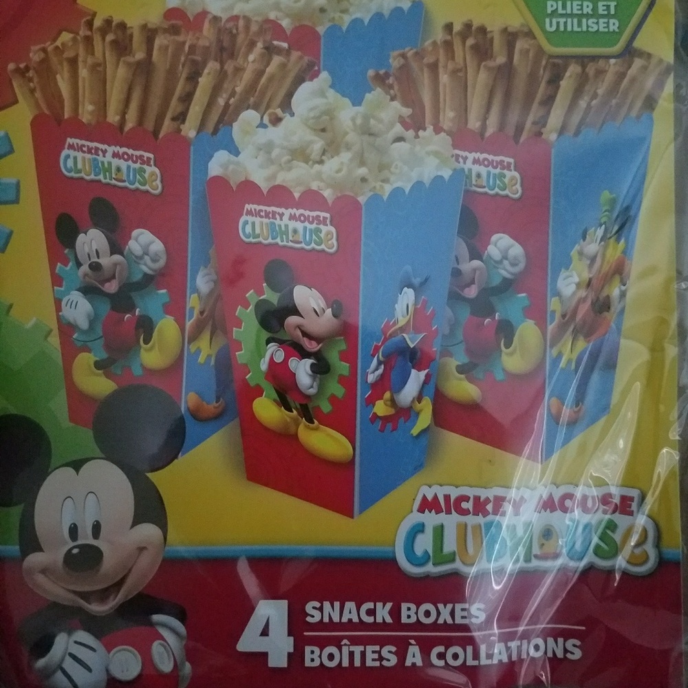Mickey Mouse Combo Set of 4 Popcorn Boxes