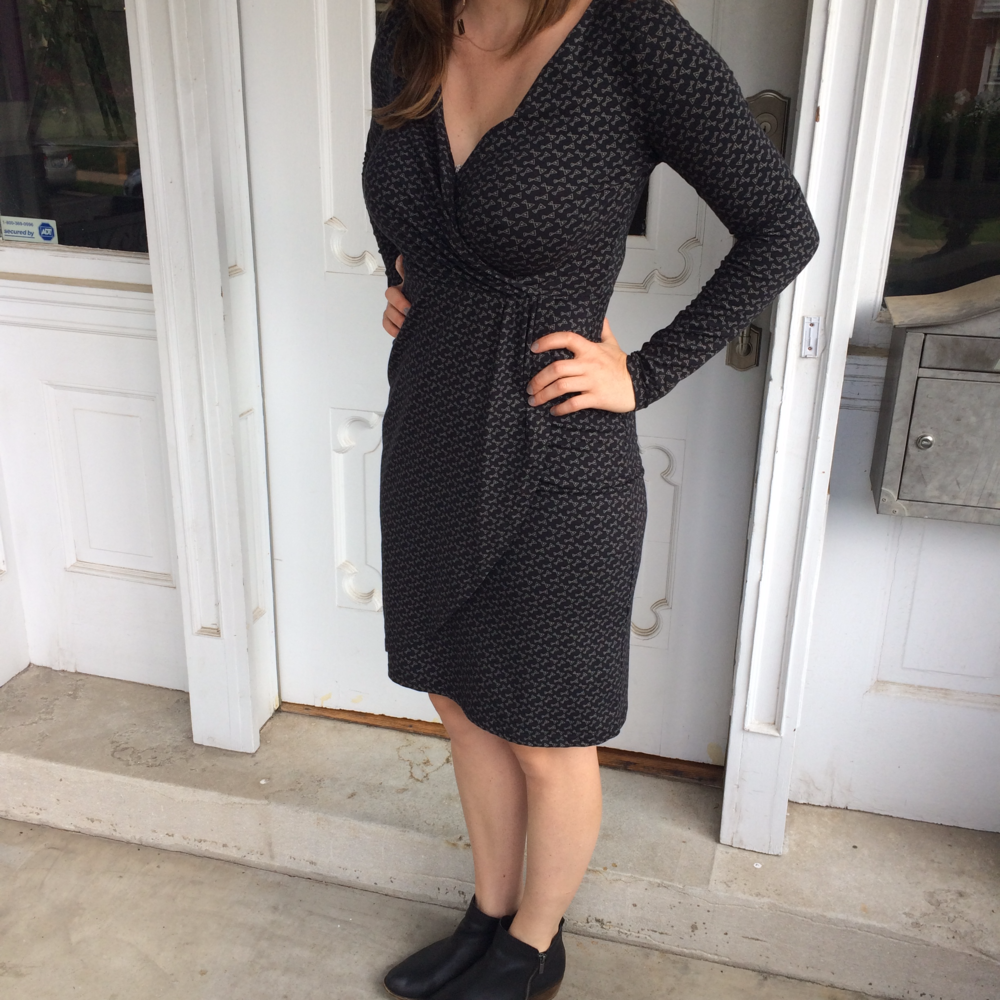 Black Organic Cotton Dress by Mata Traders