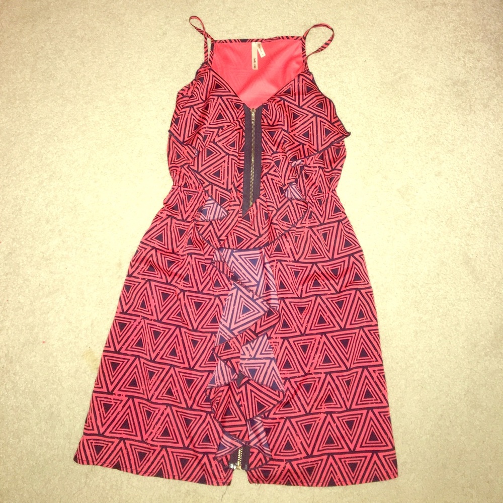 Navy and red dress!