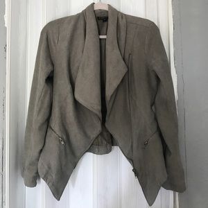 Faux suede jacket