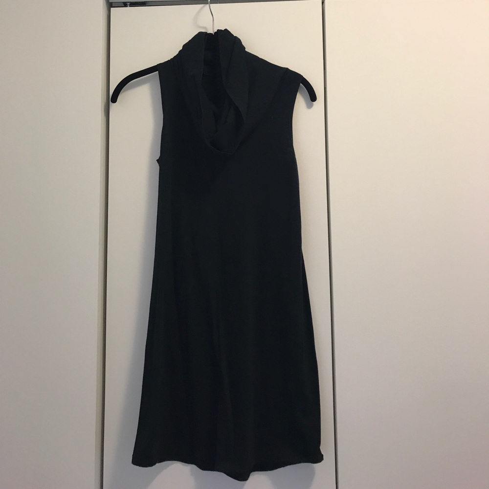 American Apparel Cowl Neck Black Dress