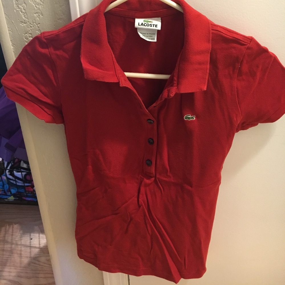 Lactose women's polo Red, size 38