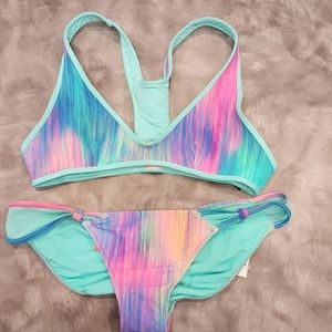 Multi color bikini set