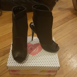 Women's Open-Toe Bootie Heels