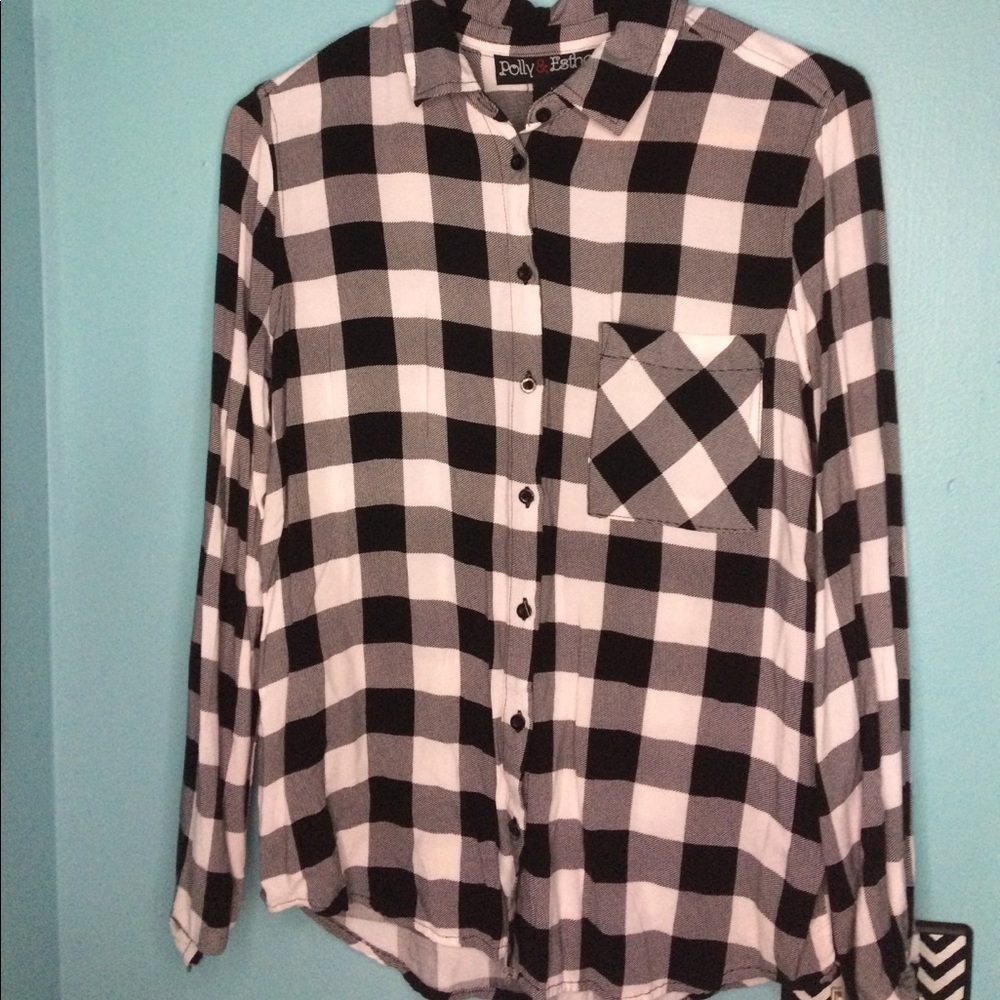 Black and white flannel