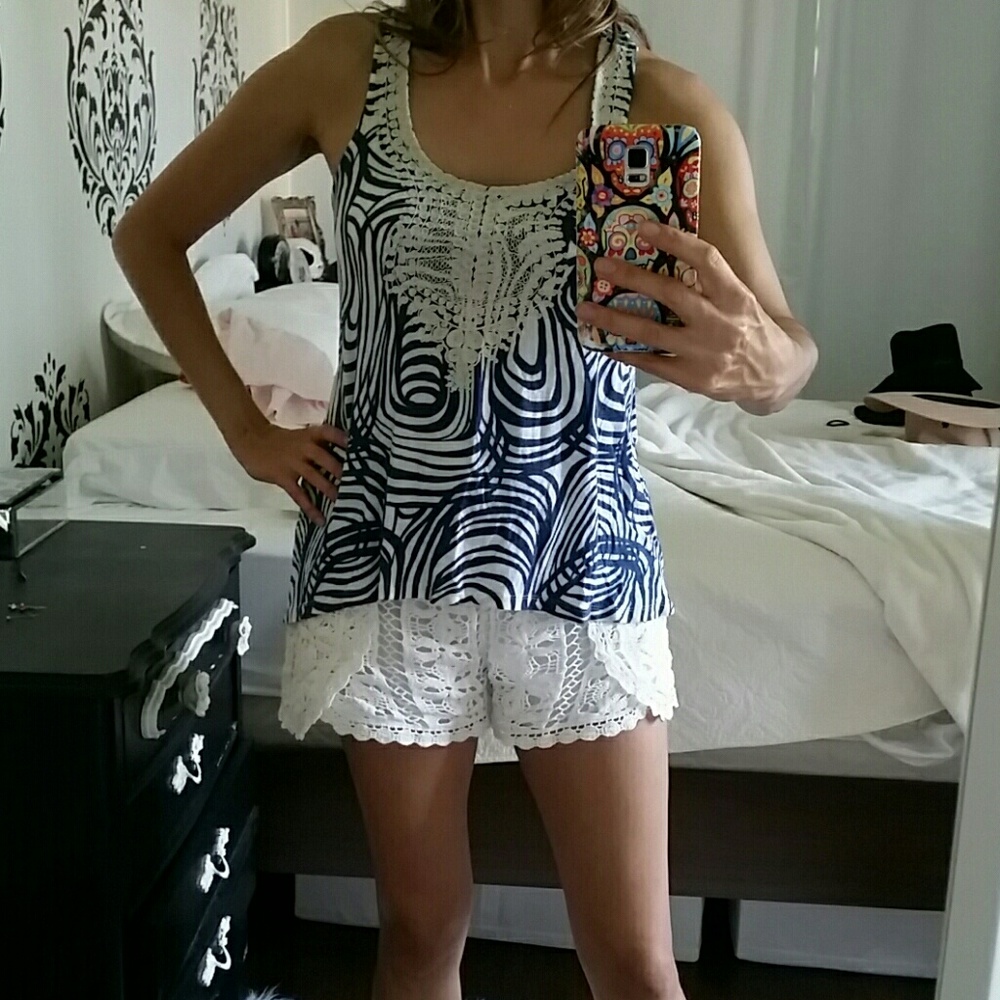 Blue Vanessa Virginia top