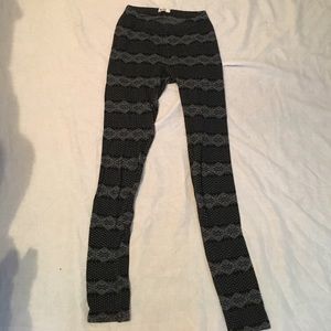 Patterned winter leggings