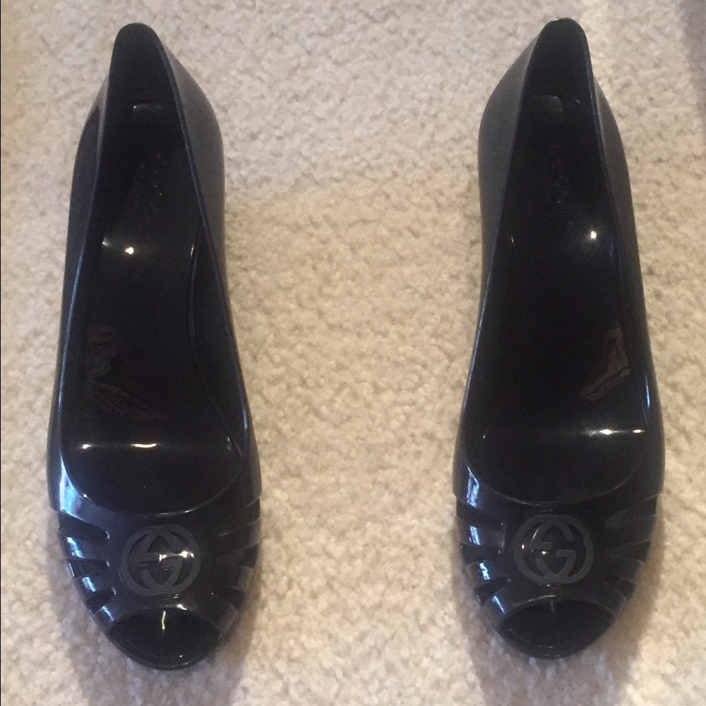 Gucci Jelly Wedges