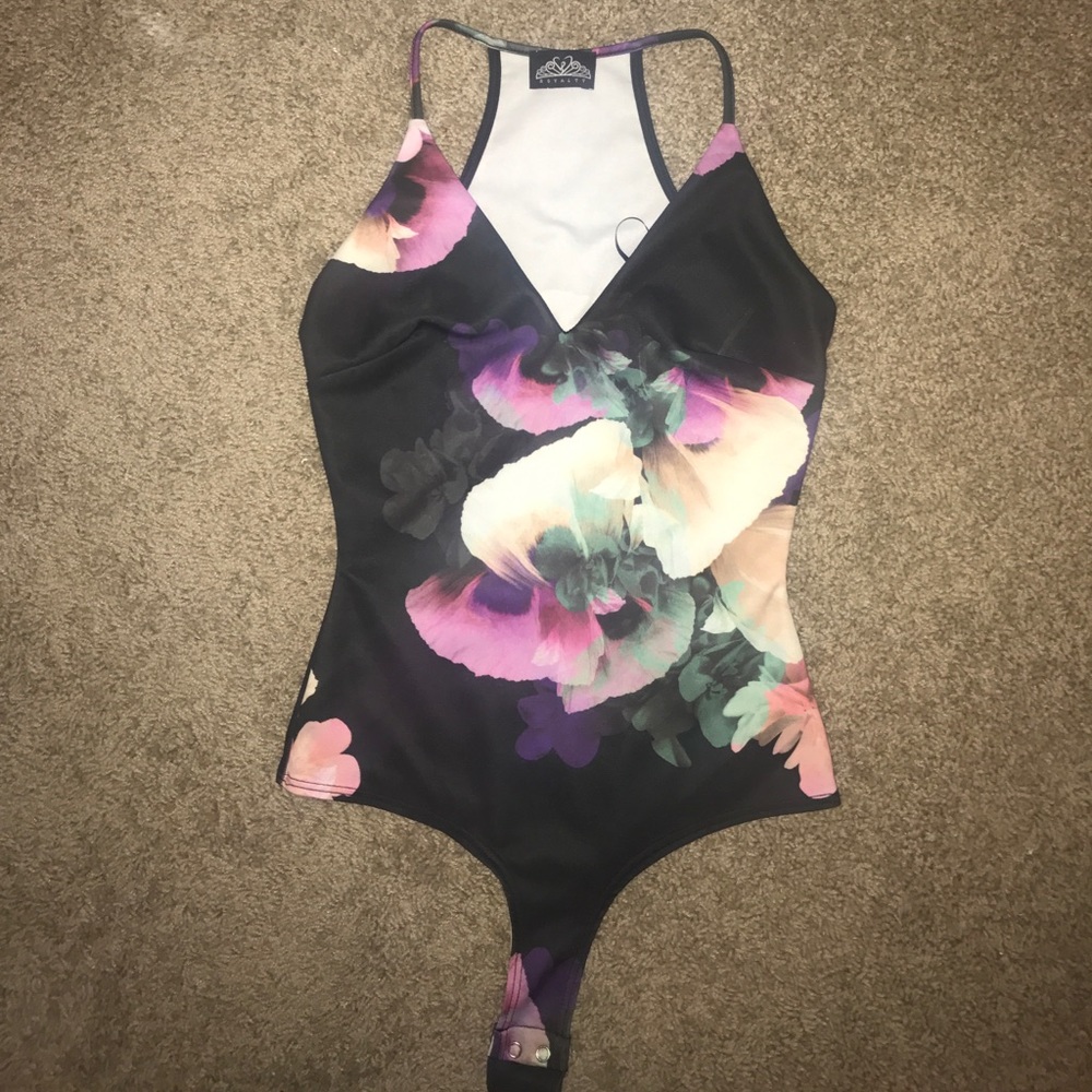 Floral body suit
