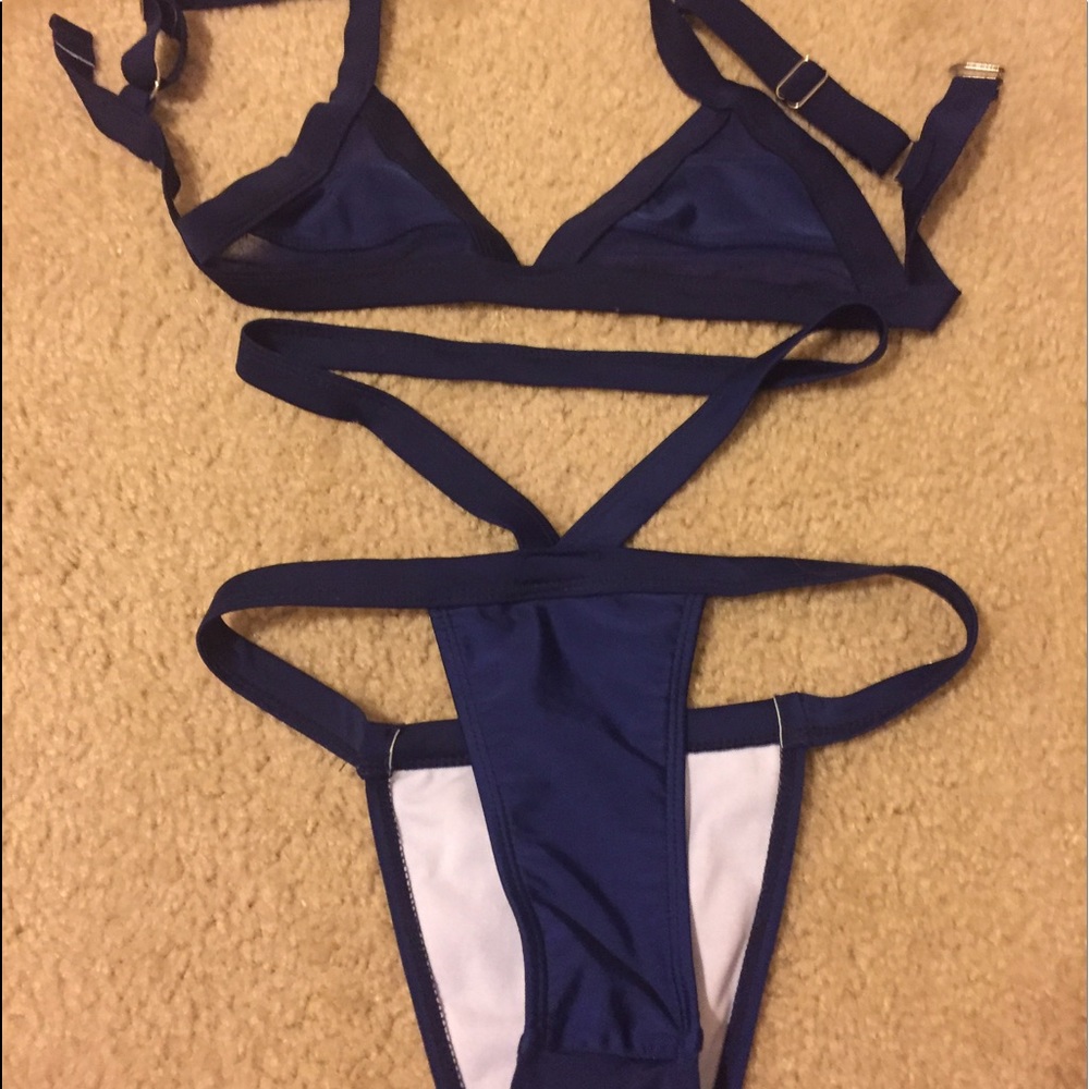 Dark blue bikini