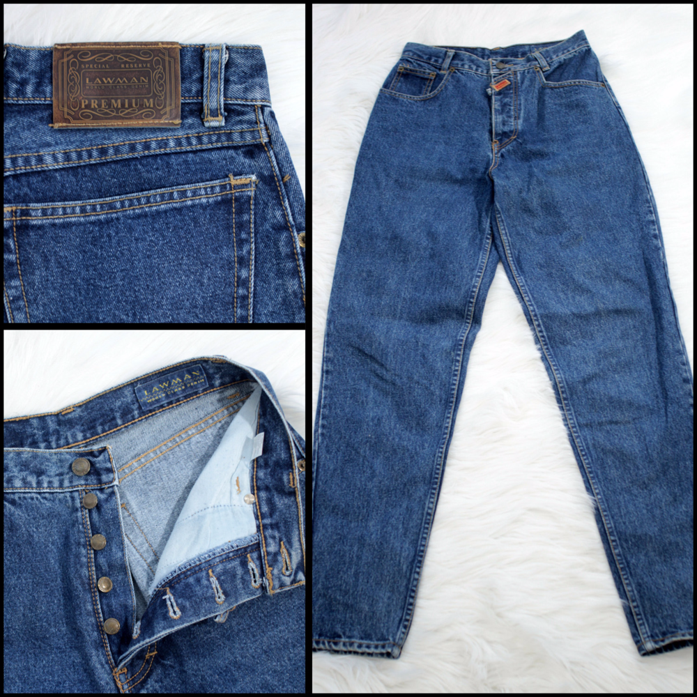 SOLD Vtg 80s High Waisted Button Fly Mom Jeans