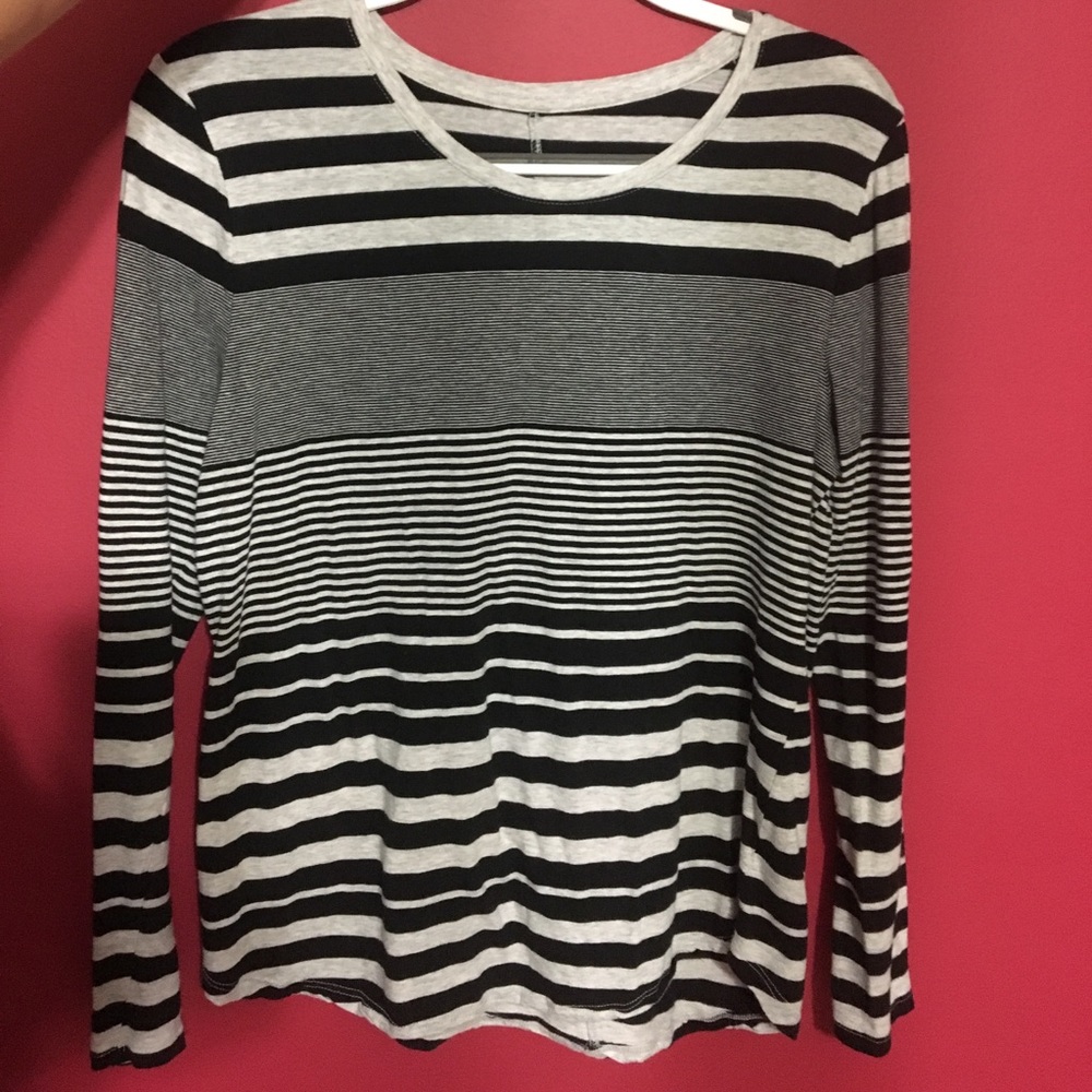 Merona Striped Long-Sleeved T-Shirt