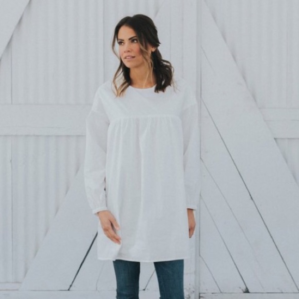 Clad and Cloth: White Virginia Babydoll Dress