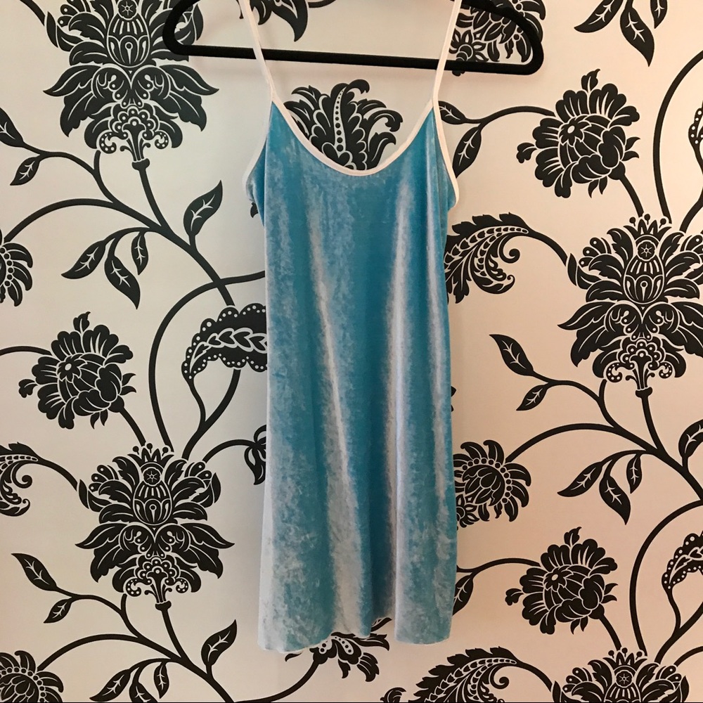 Vintage Velvet Blue Dress