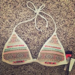 Buckle swim suit top