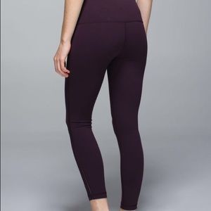 Purple crop lulu leggings