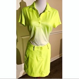 Brand new Nike Neon yellow/green golf skorts