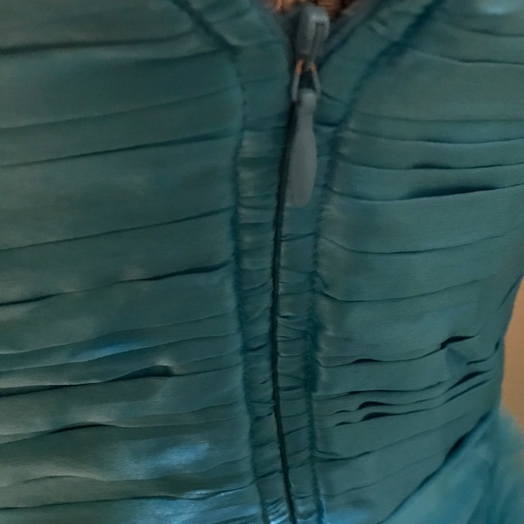 Aidan Mattox blue tea length dress - Picture 3 of 4