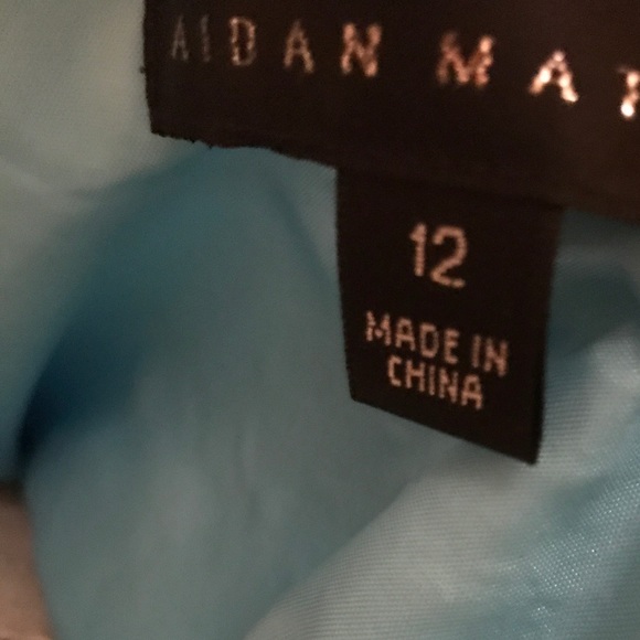 Aidan Mattox blue tea length dress - Picture 4 of 4