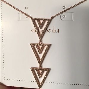 Stella and Dot Pave Spear Pendant Necklace