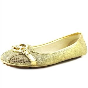 Gold Michael Kors Flats
