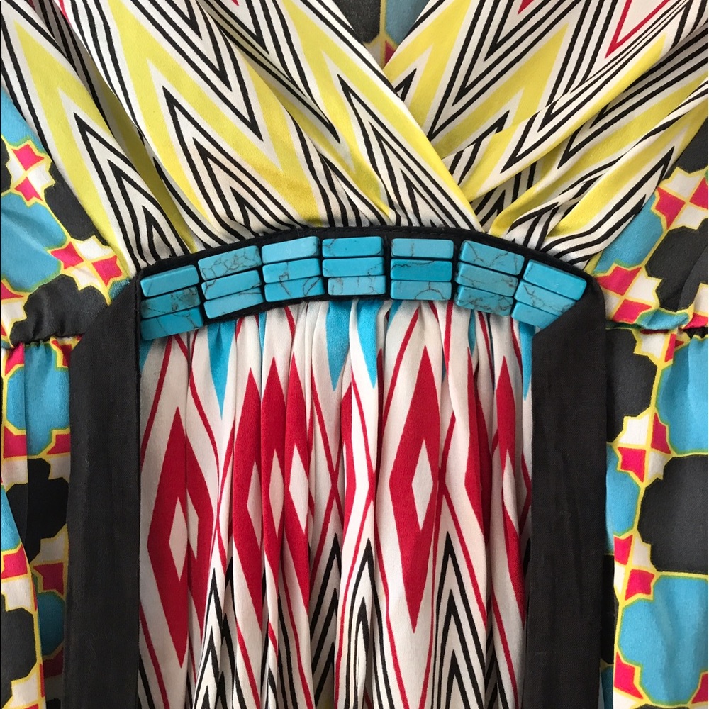 A Common Thread Patterned Dress - Picture 2 of 4