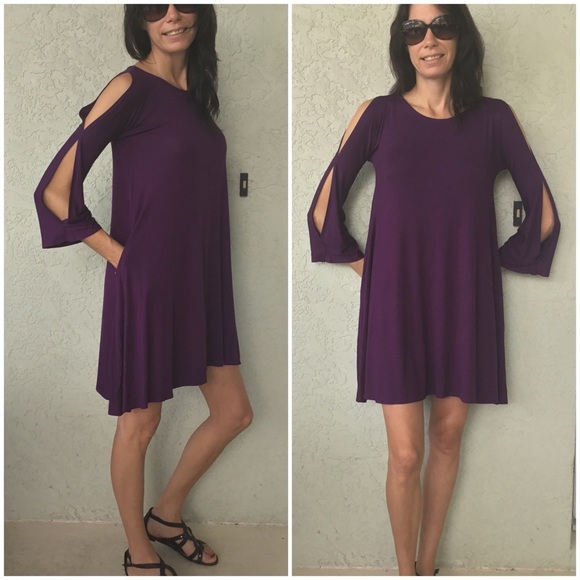 Last 1 ⭐️ Eggplant Dress. Small Only - Picture 2 of 3