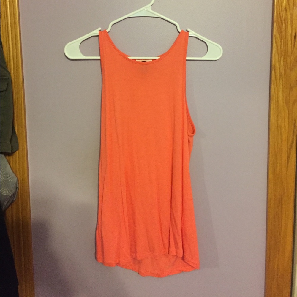 Orange high neck tank