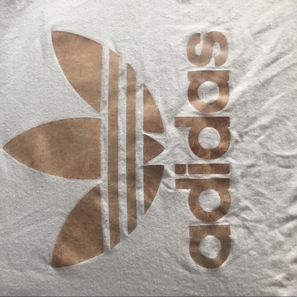 Adidas Rose gold logo shirt