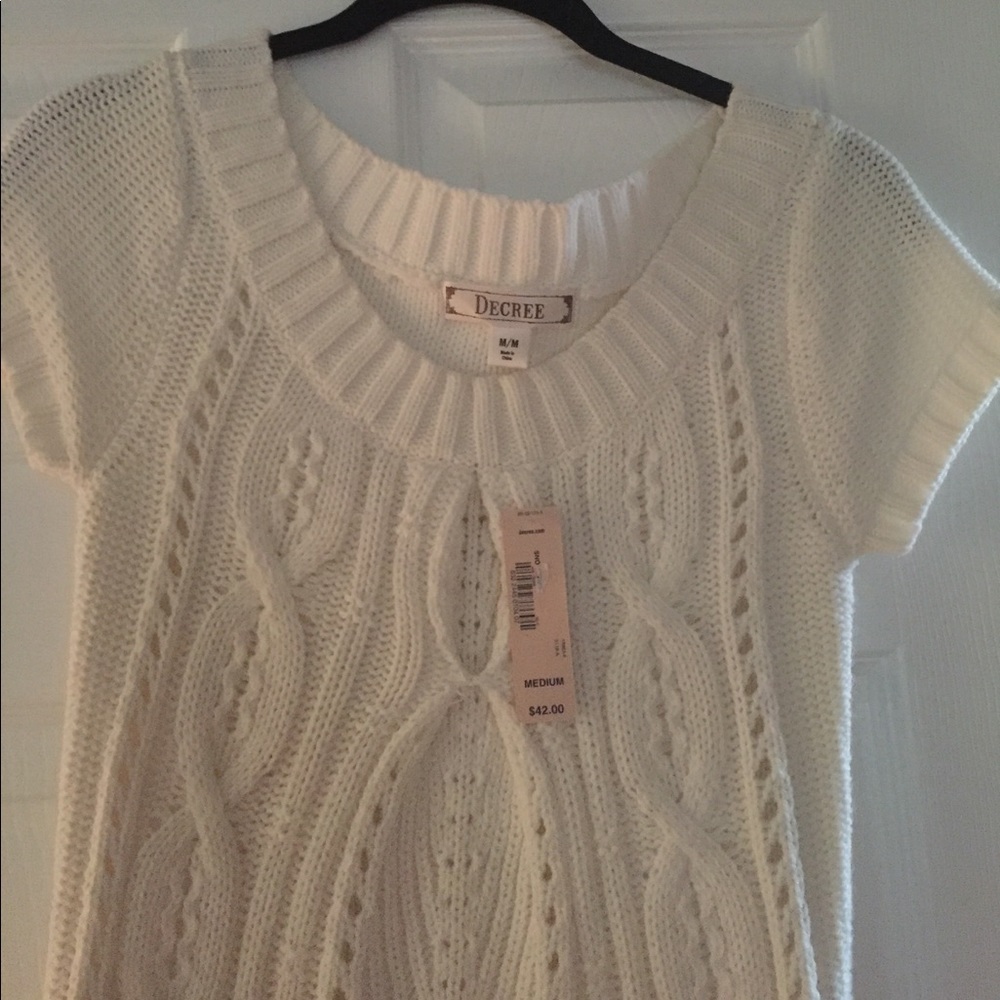 Cream Decree sweater Dress size M