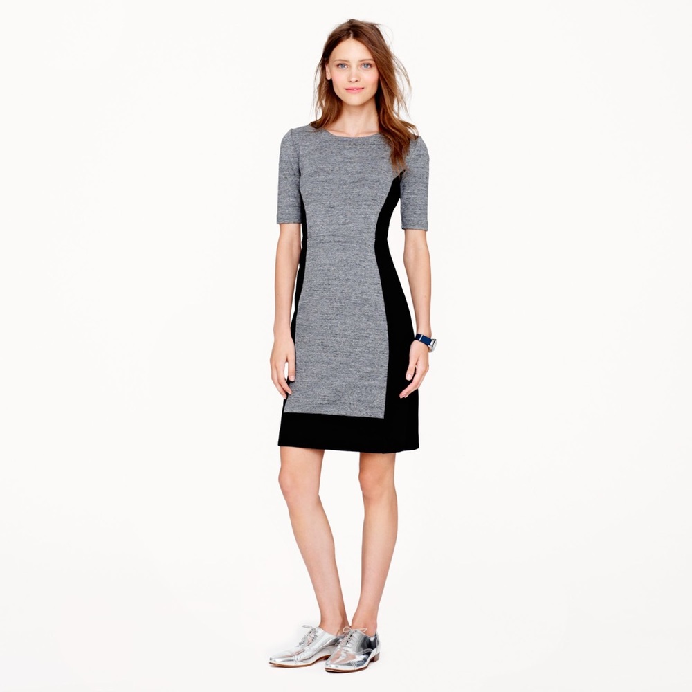 J Crew Panel Blocked Sheath Dress