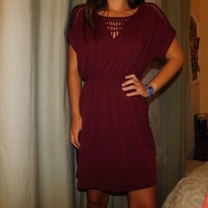 Maroon boutique dress