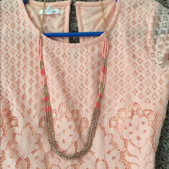TRADED. Maurice's lace peplum top - Picture 2 of 4