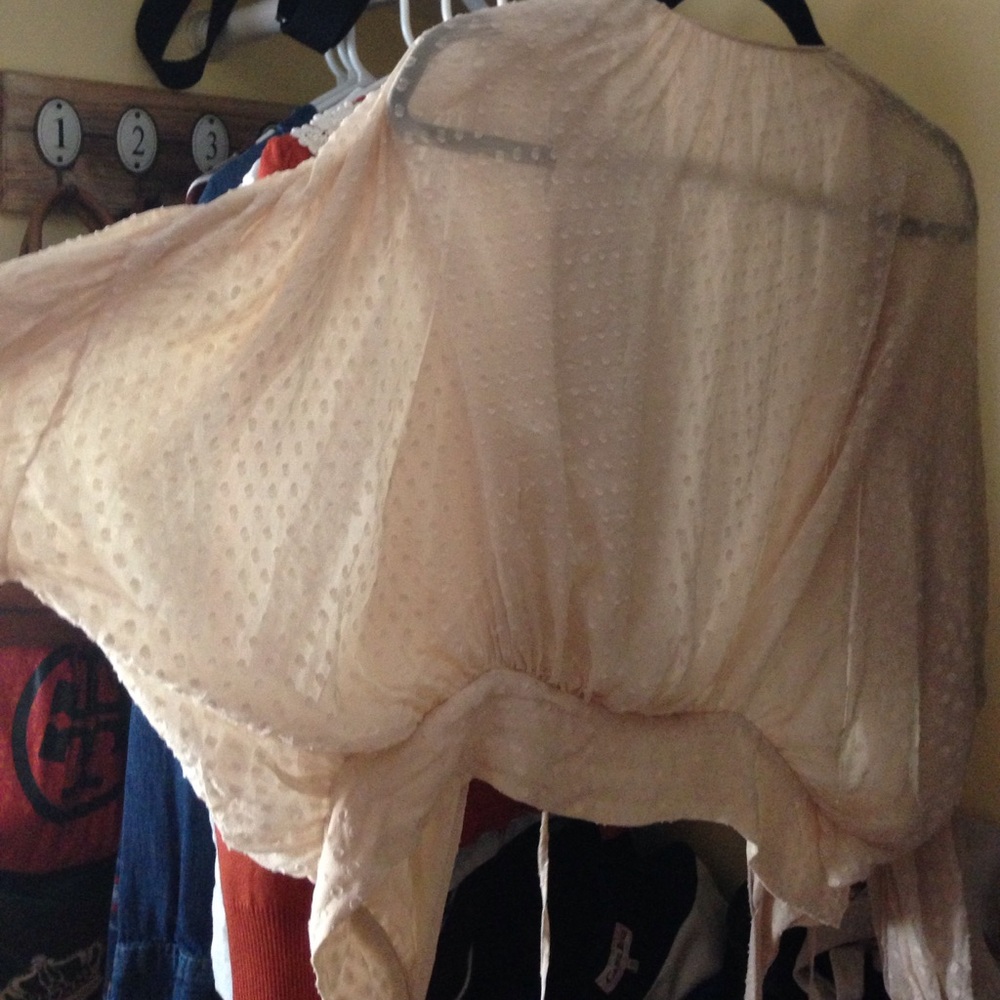 BCBG open back blouse