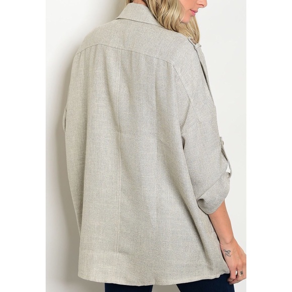 French Terry Style Jacket OSFM - Picture 3 of 3