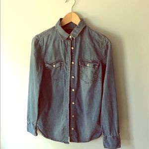 JCrew western chambray shirt