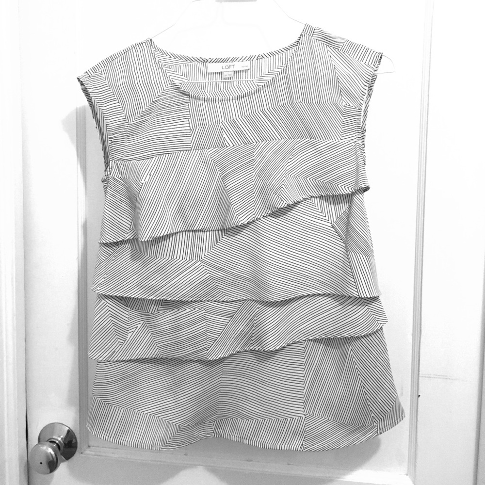 Ann Taylor Loft flouncy blouse