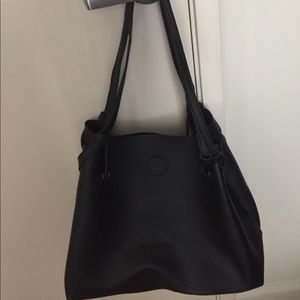 Bundled PU leather handbag with purse