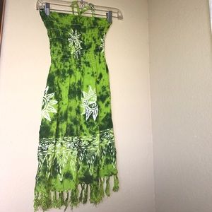 Green Sundress/Cover Up