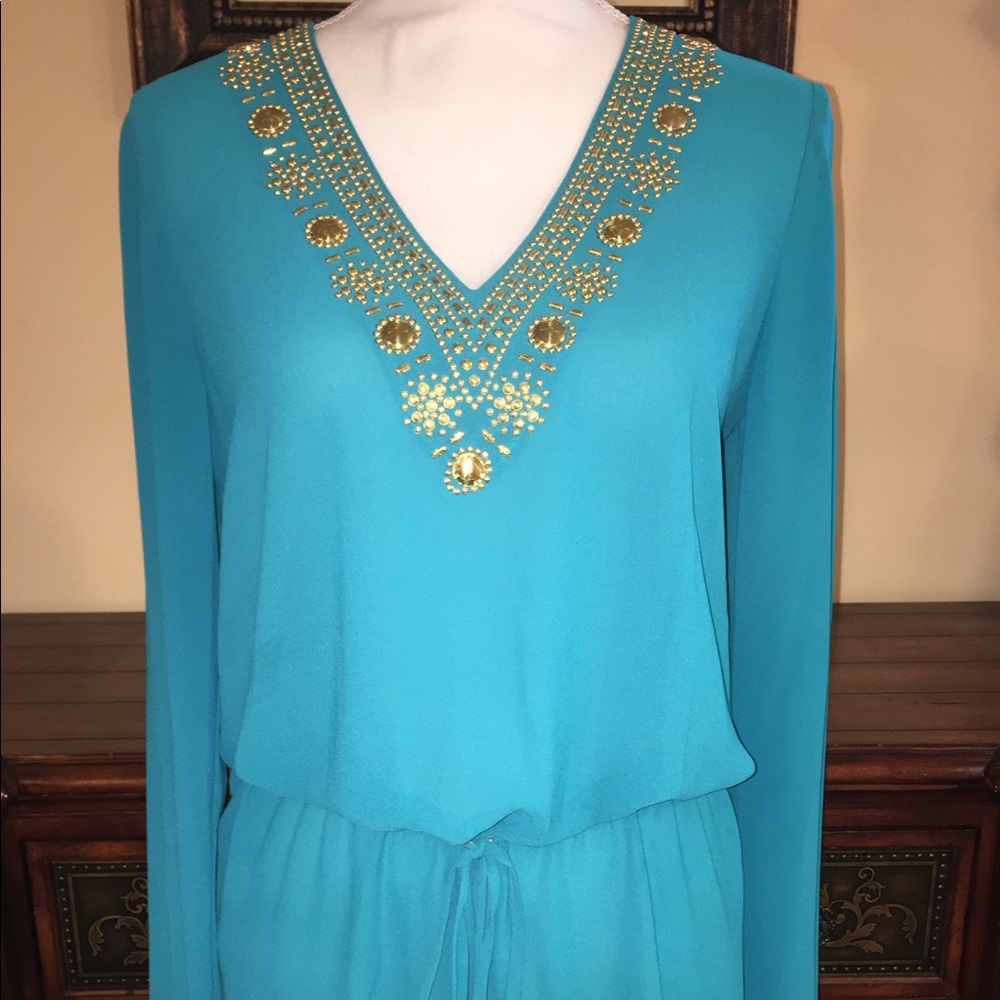 Turquoise blue Michael Kors Top