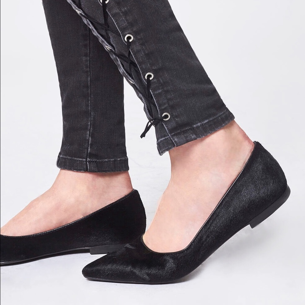 Brand New Anine Bing Colette Pony Hair Ballerinas