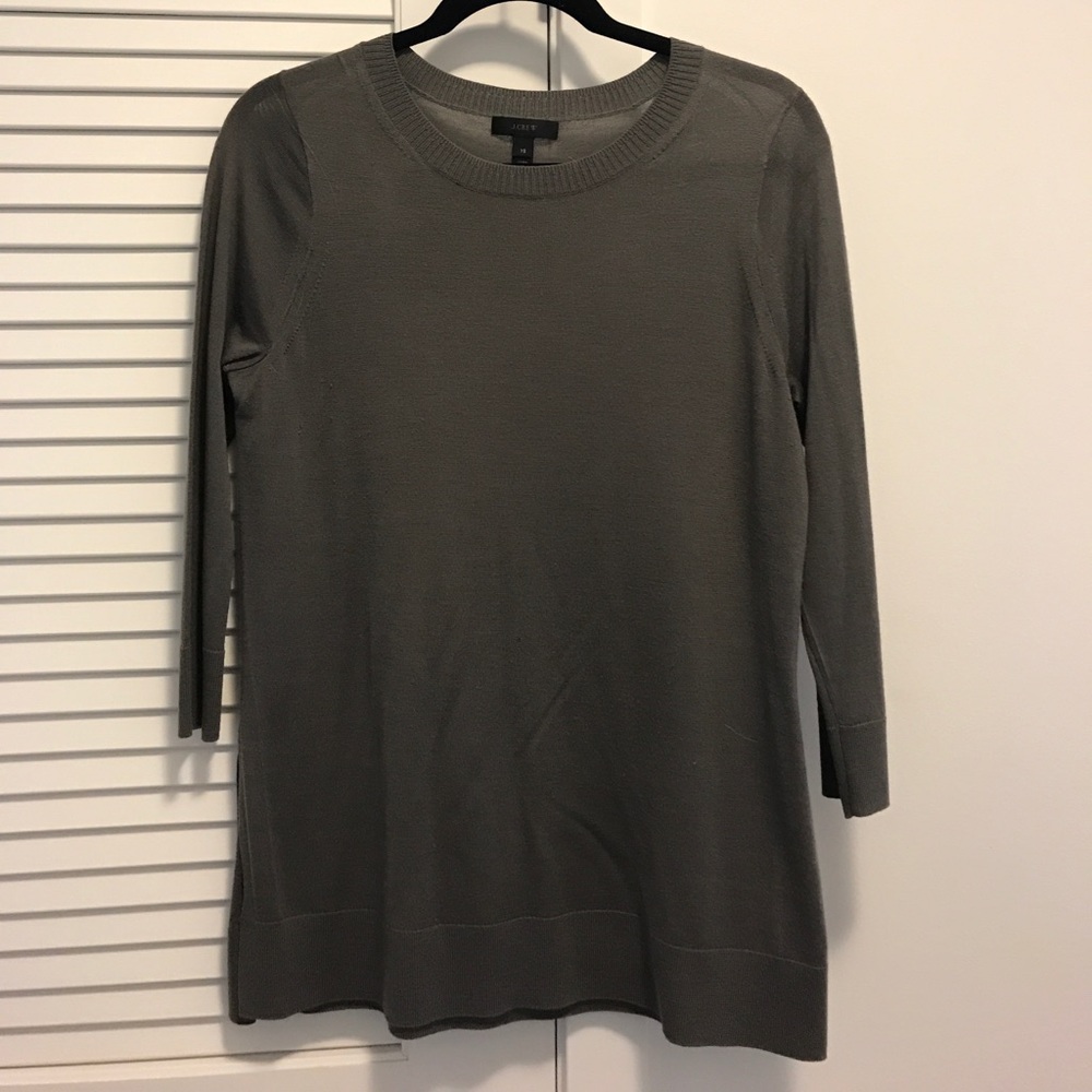 J Crew Tunic Sweater with Side Slits