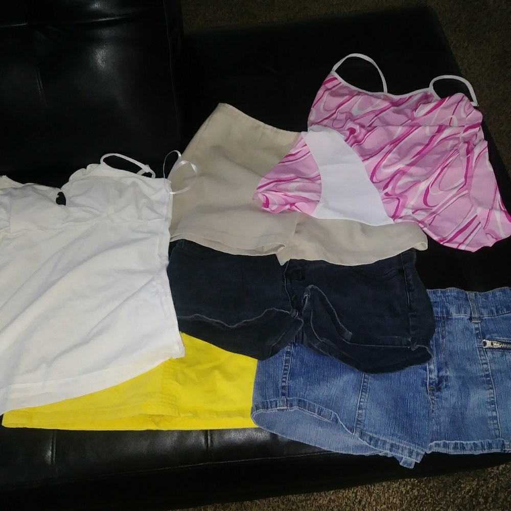 Womens shorts an women's tank tops