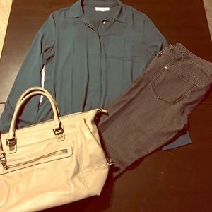 Ann Taylor LOFT button up blouse