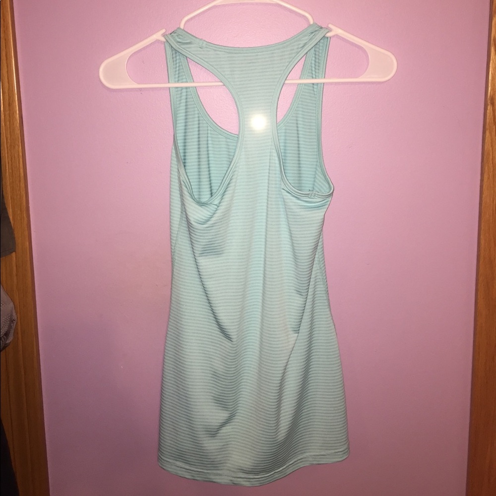 Blue striped racerback tank💕 FINAL DROP