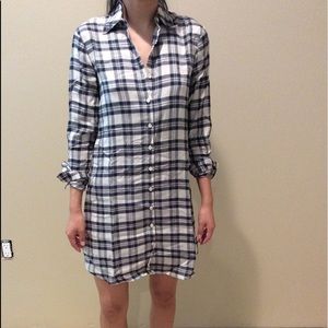 BB Dakota Plaid Shirt Dress
