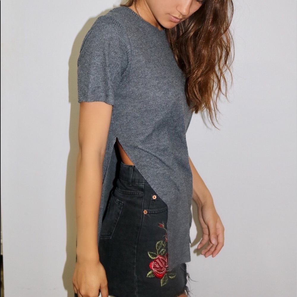 Brandy Melville Split Side Top