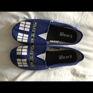 doctor who slip on tardis shoes