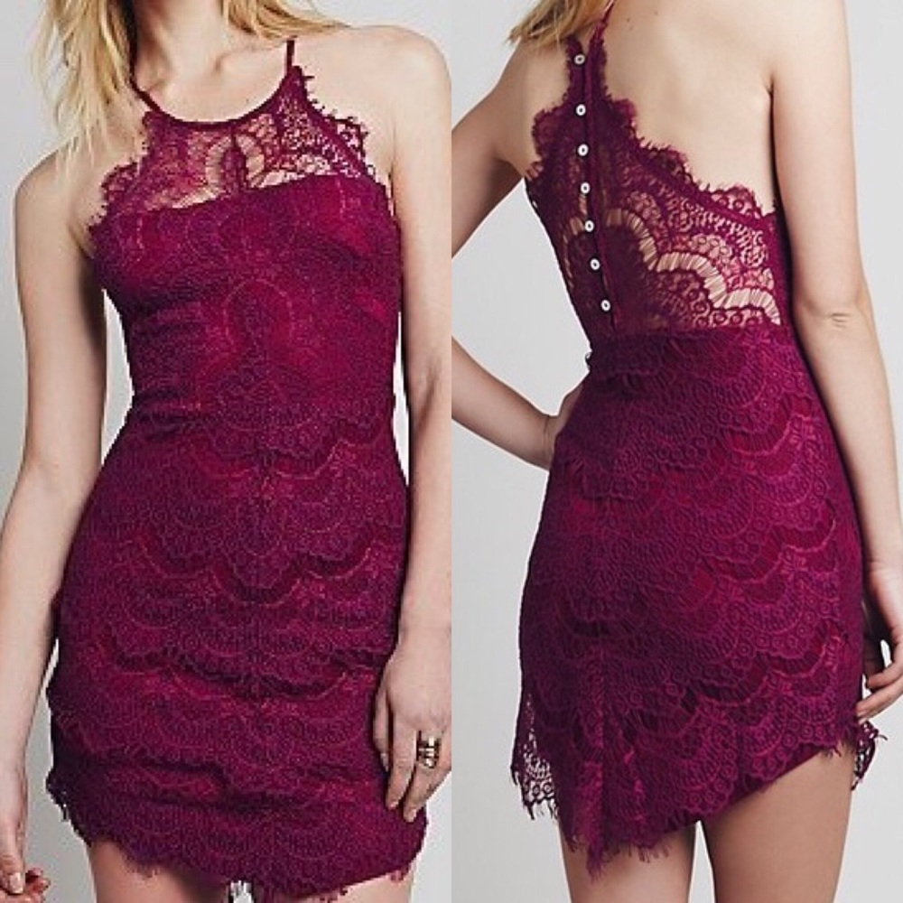 REDUCED PRICE‼️Free people she's got it lace dress